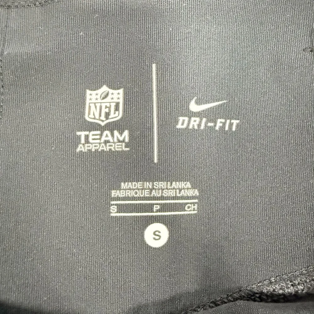 Nike NFL Eagles Dri-Fit Striped Leggings Black Grey Size S Small